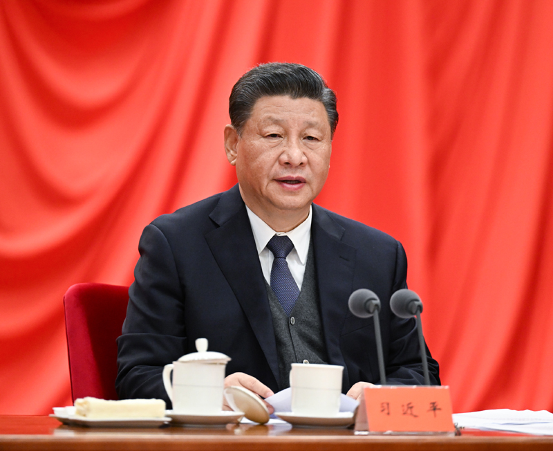 1月18日,中共中央总书记、国家主席、中央军委主席习近平在中国共产党第十九届中央纪律检查委员会第六次全体会议上发表重要讲话。新华社记者 李学仁 摄